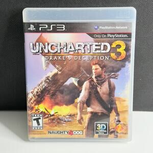 Uncharted 3: Drake’s Deception (Sony PlayStation 3, 2011) Complete CIB PS3